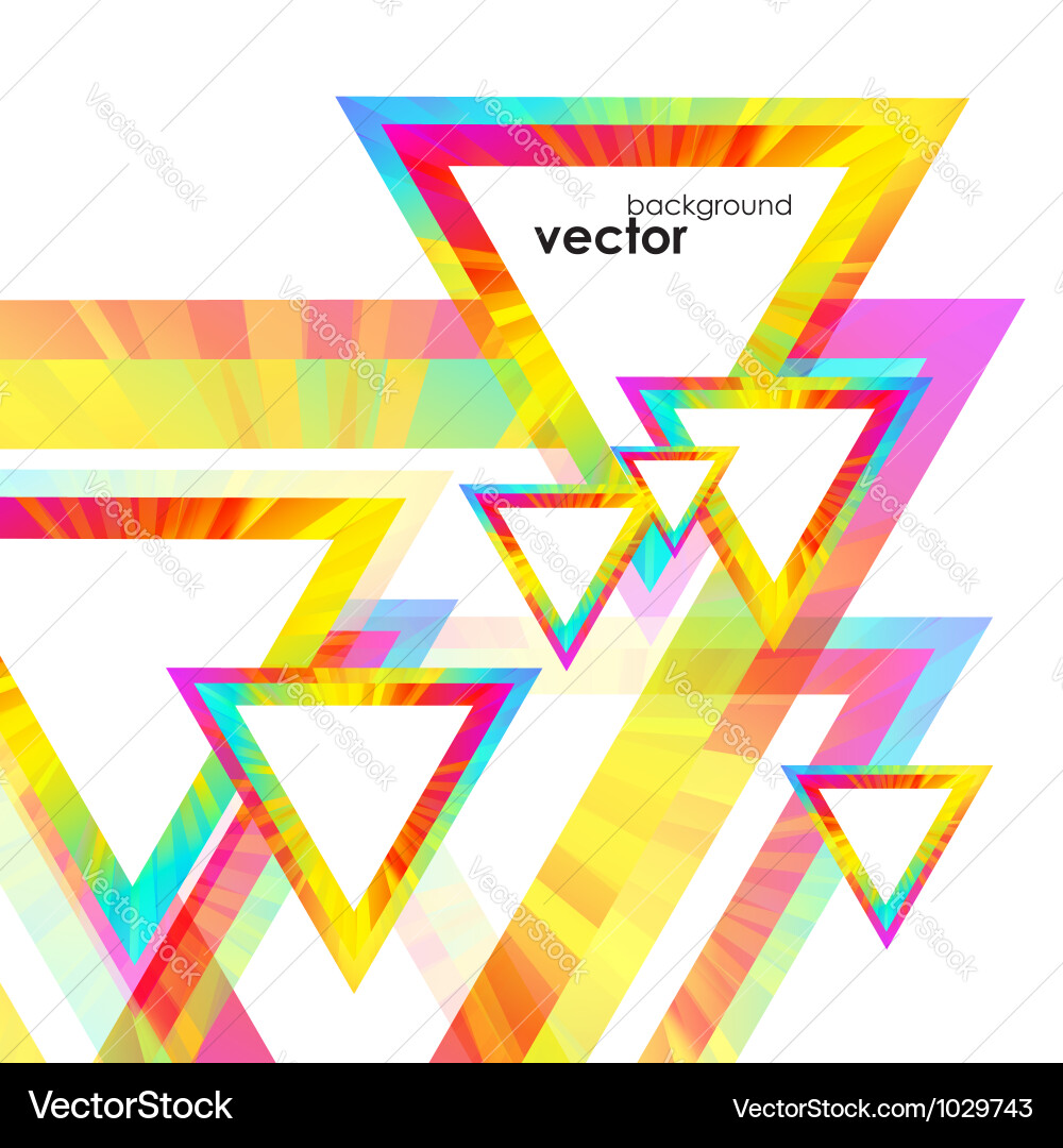Abstract Geometric Triangles Background Vector Image