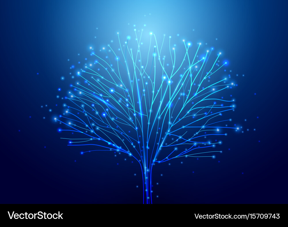 Futuristic Circuit Network Vector Image