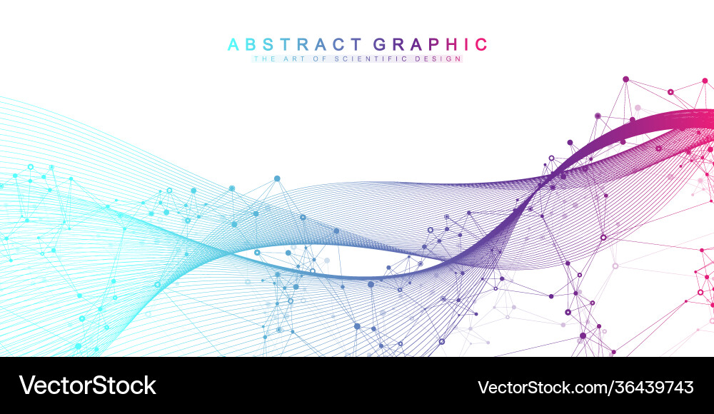 Neural Network Abstract Background vector image