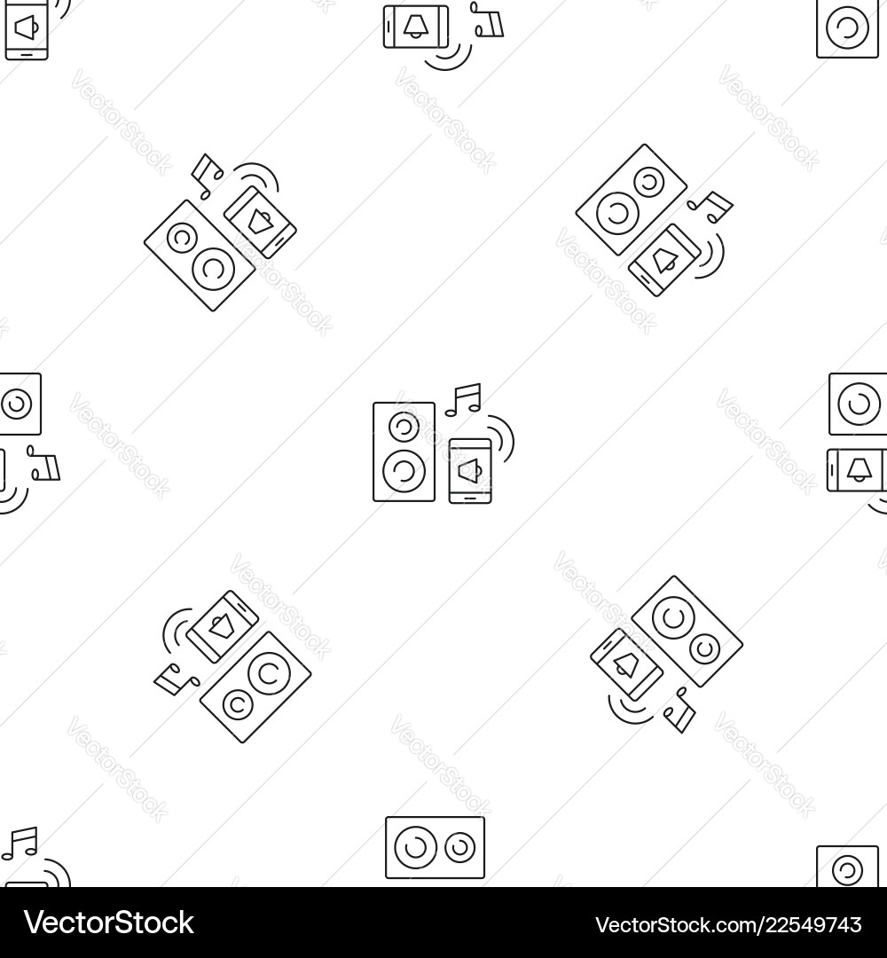 Smart sound control pattern seamless Smart sound control pattern seamless vector image
