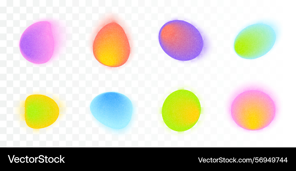 Abstract gradient blur liquid shapes set Abstract gradient blur liquid shapes set vector image