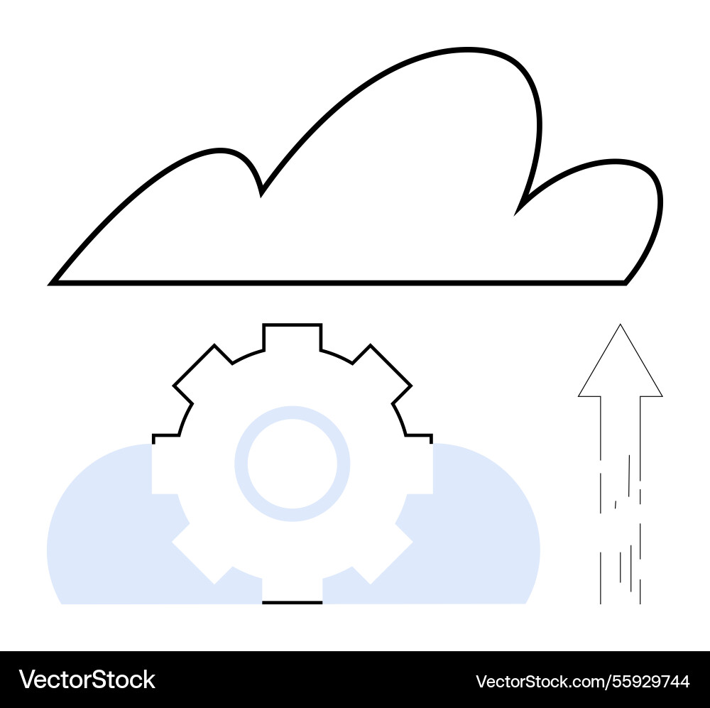 Cloud-basierte Systemoptimierung und Daten-Upload Cloud-basierte Systemoptimierung und Daten-Upload vektorbild