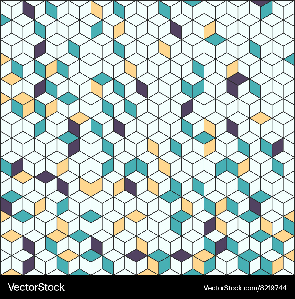 Isometric Cube Pattern vector image