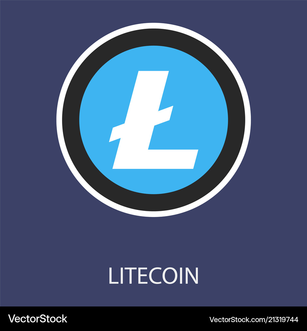 Litecoin ltc outline icon cryptocurrency – Free Vector | VectorStock