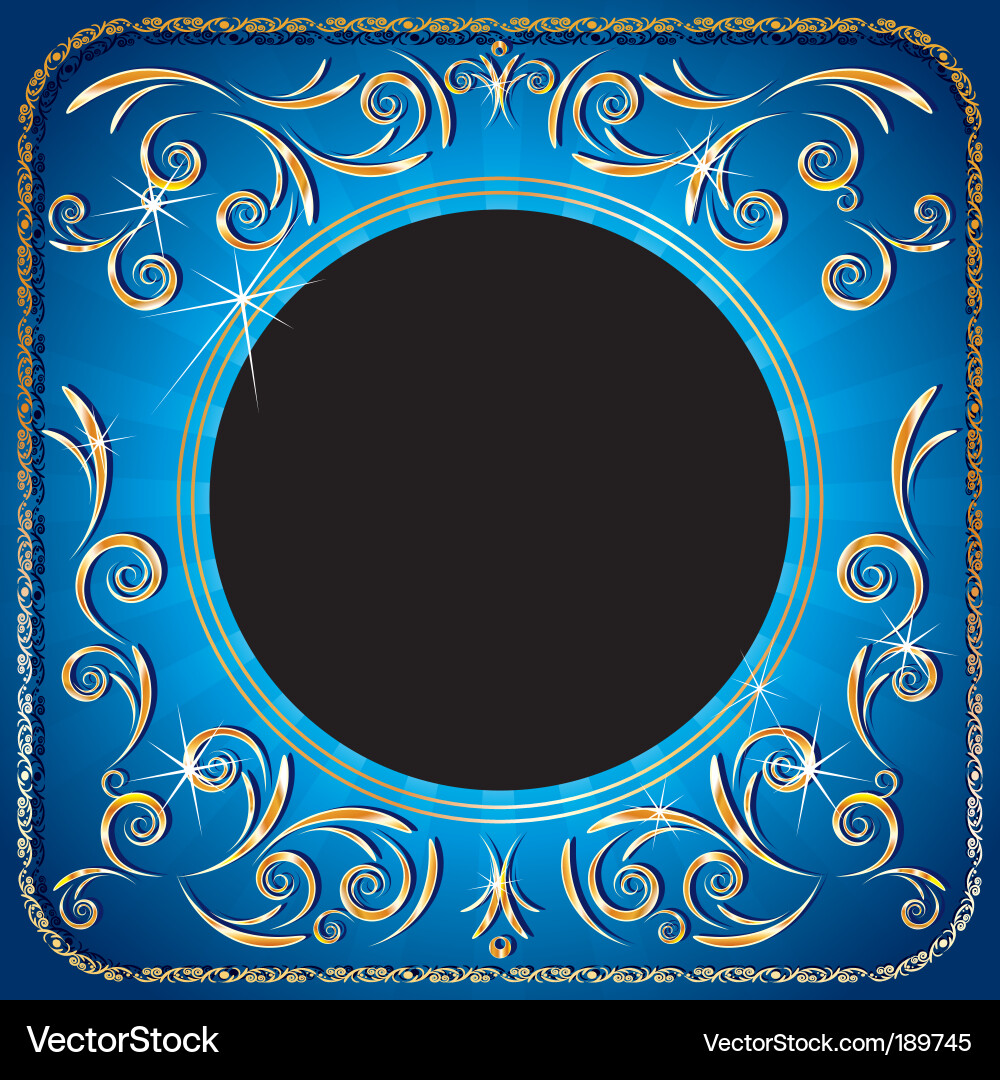 Ornate Gold Frame Royalty Free Vector Image - VectorStock