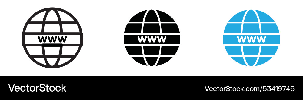 Browser icon thin line vector image
