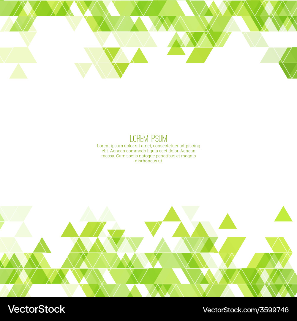 Creative abstract triangle pattern Vector Image