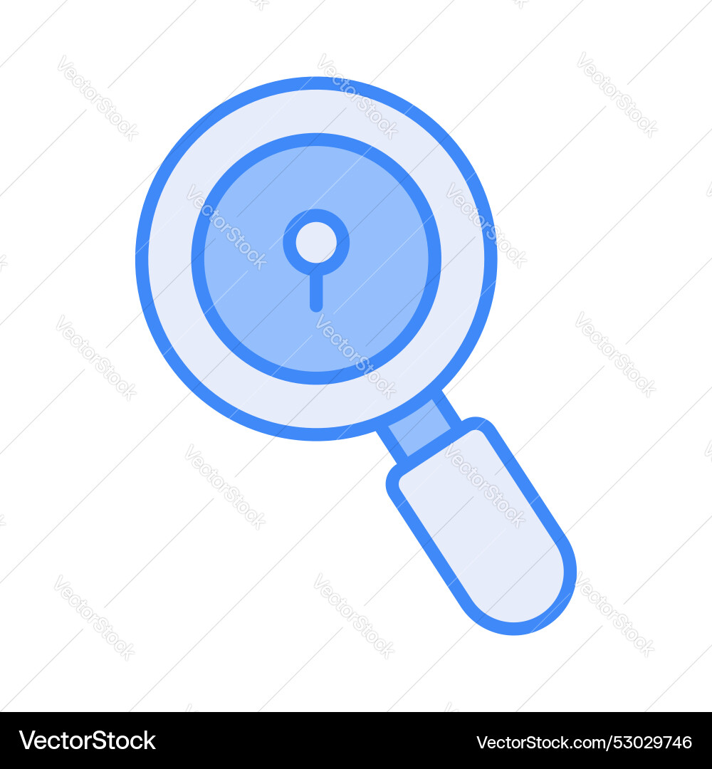 Magnifying glass with scan searching security Vector Image