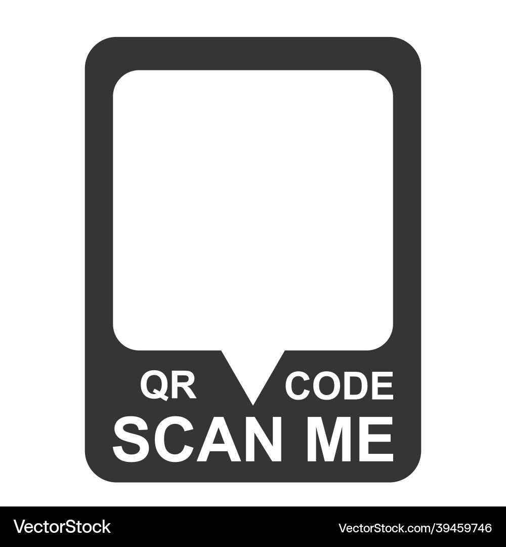 QR Code Scan Template vector image