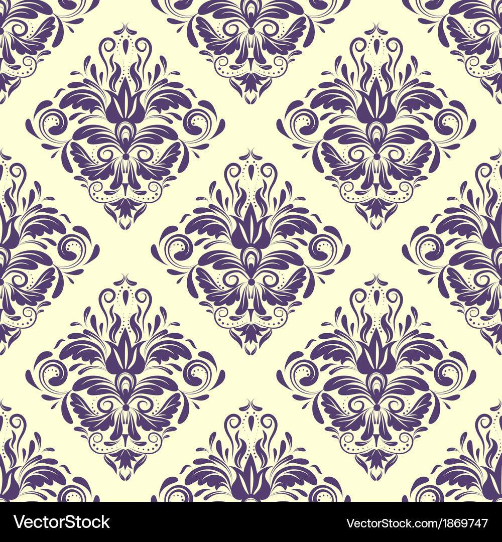 Damask pattern Vector Image