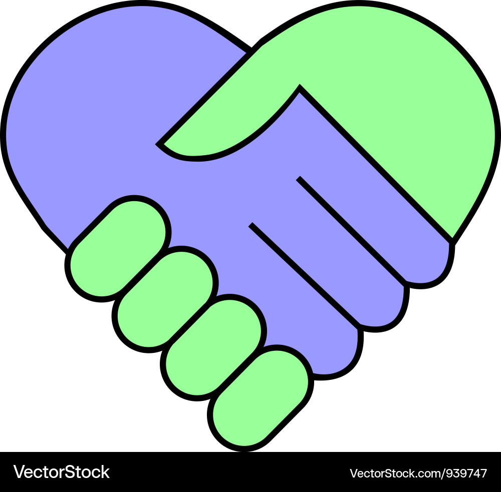 Hand shake Royalty Free Vector Image - VectorStock