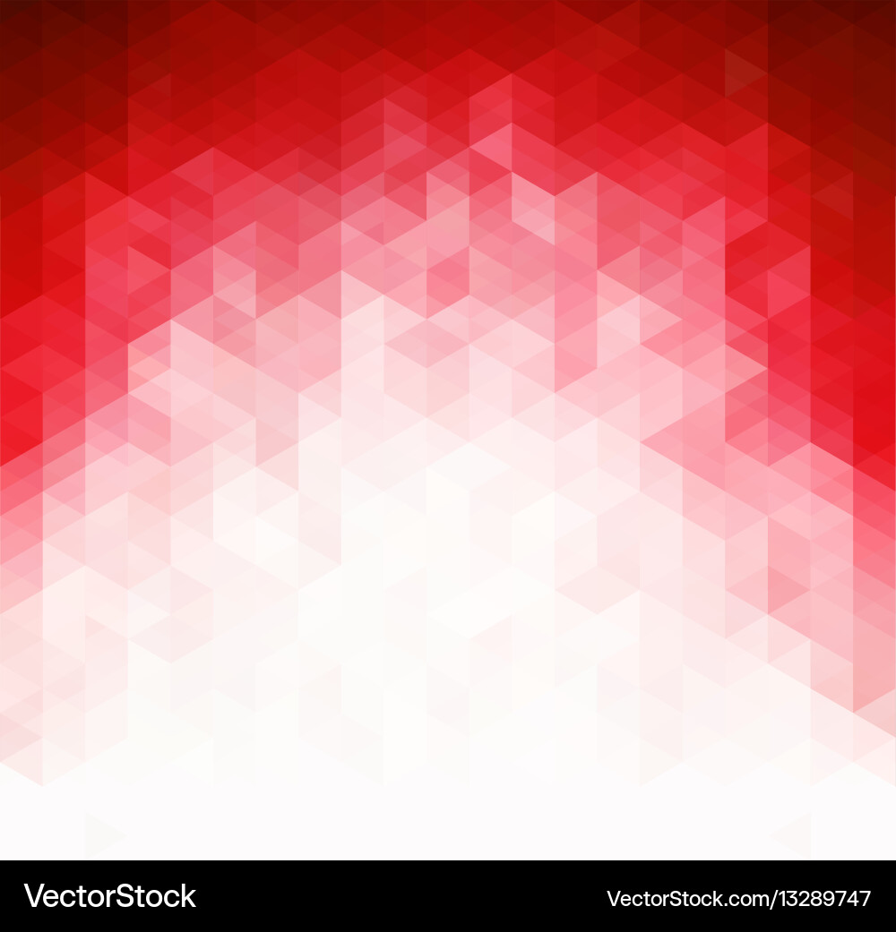 Red Geometric Mosaic Background Vector Image