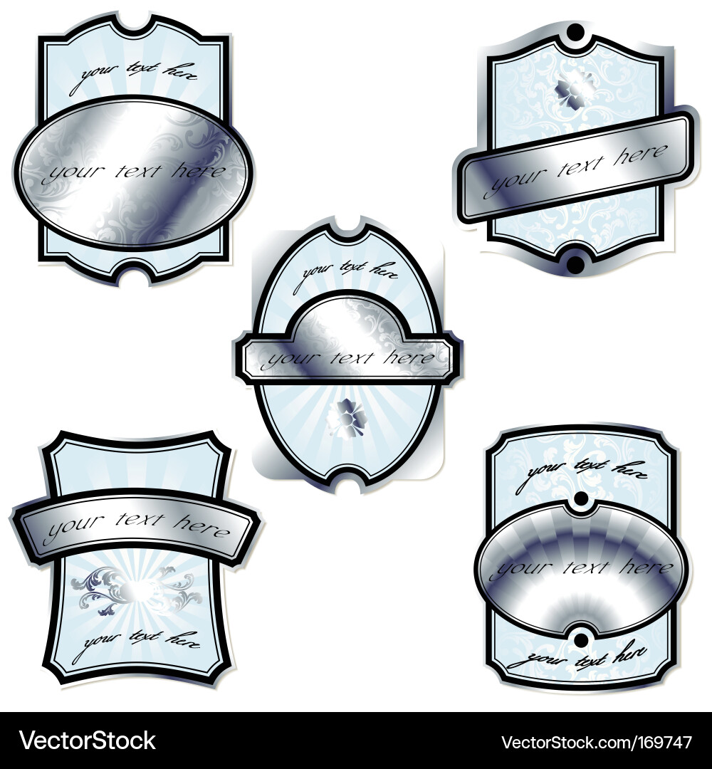Retro labels Royalty Free Vector Image - VectorStock