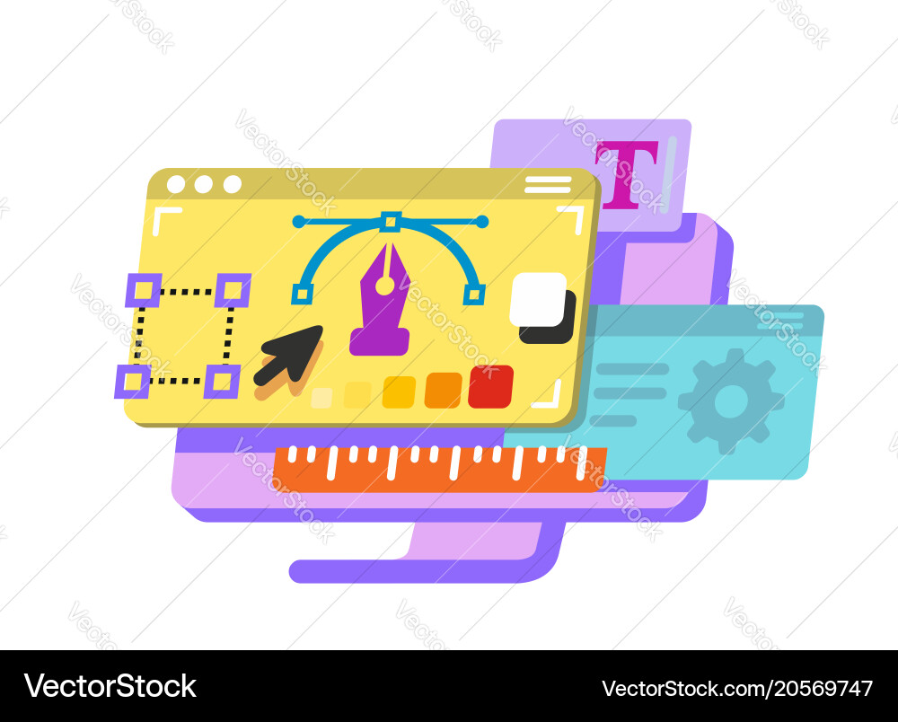 Web Page Development Concepts vector image