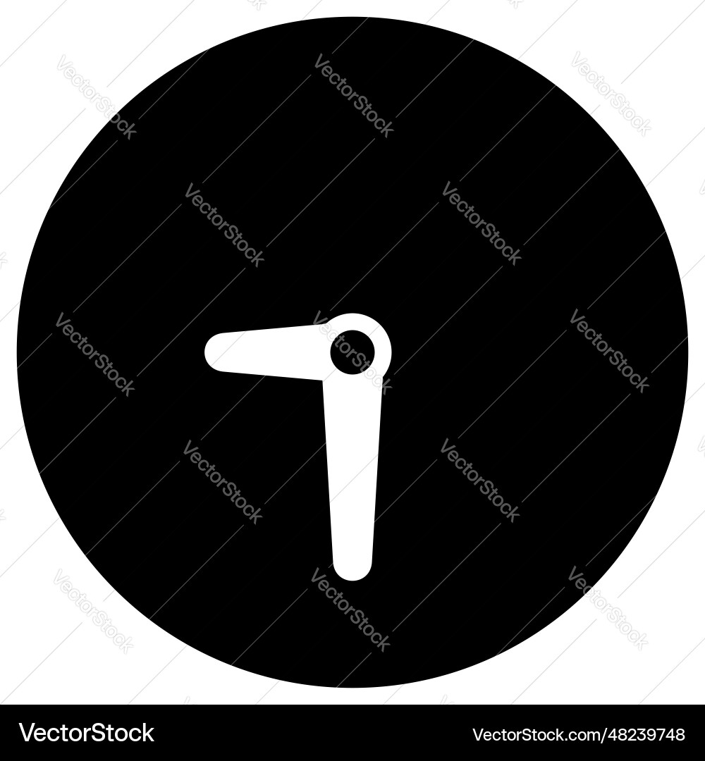 Analog clock icon symbol vector image