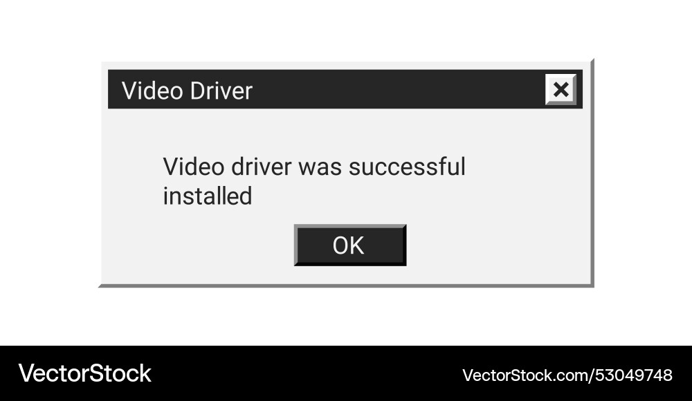 Retro digital message on computer in black color vector image