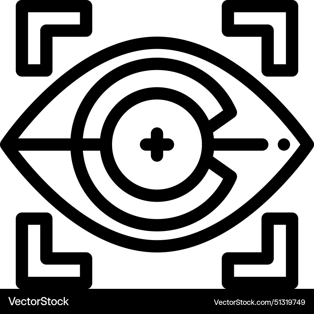 360 degrees icon thin linear style design Vector Image