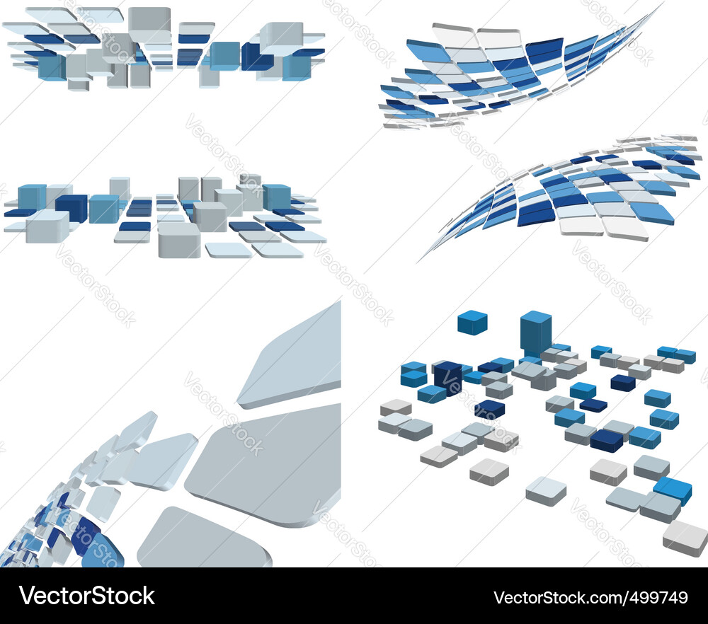 Checked background set Vector Image