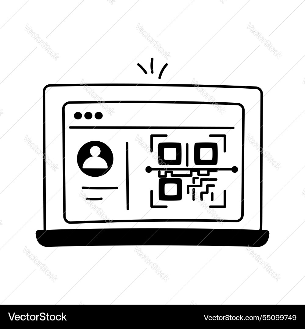 Qr scan Vector Image