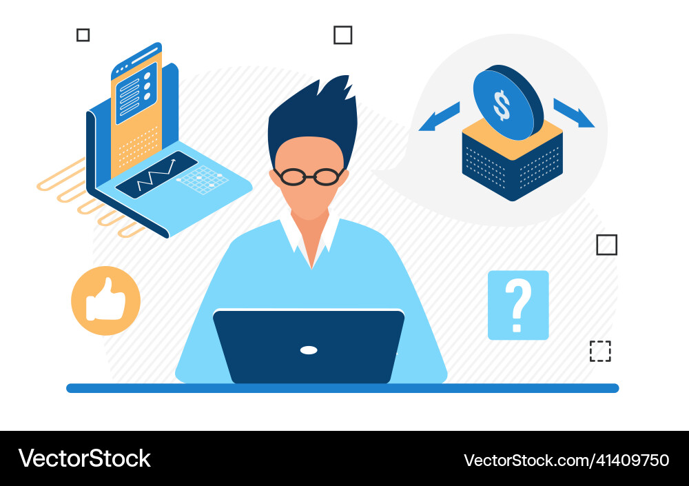 Digitale öffentliche ledger virtuelle blockchain Server Digitale öffentliche ledger virtuelle blockchain Server vektorbild