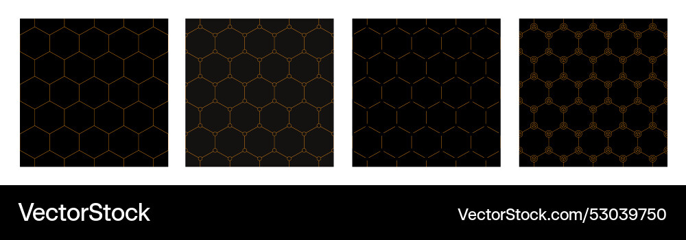 Seamless hexagons patterns honeycomb abstract Seamless hexagons patterns honeycomb abstract vector image