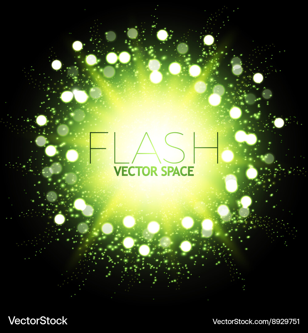 Abstract colorful explosion firework and flash Vector Image