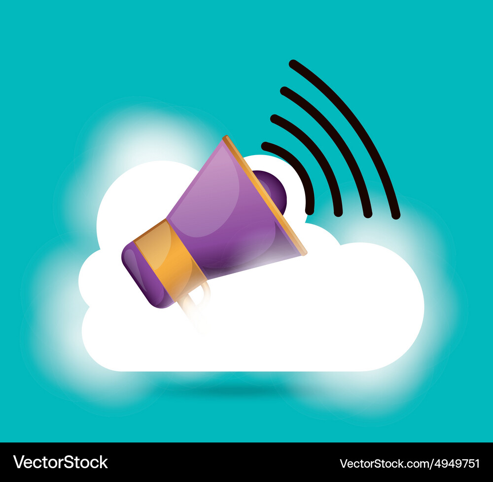 Cloud computing Vector Image