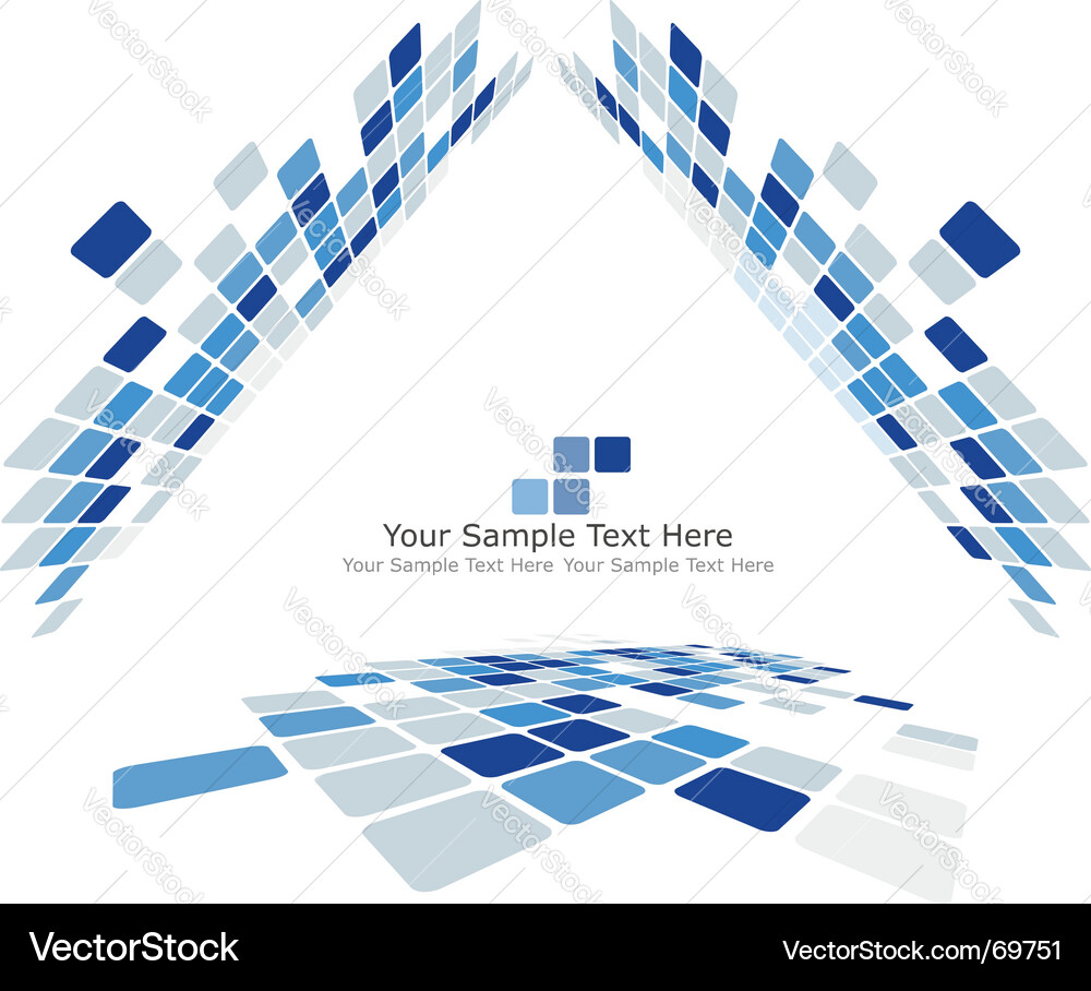 Geometric Block Background vector image