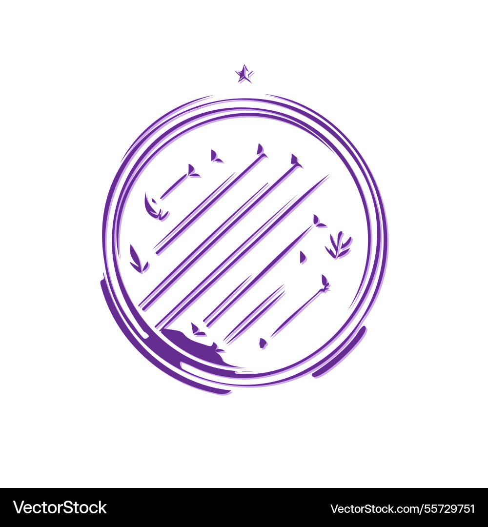 Minimalist arrow trajectory in a circular design Minimalist arrow trajectory in a circular design vector image