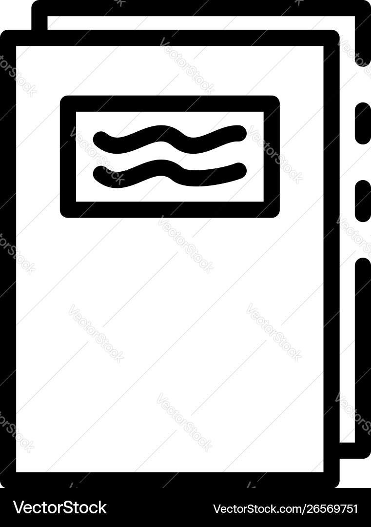 Notebook icon outline style Notebook icon outline style vector image