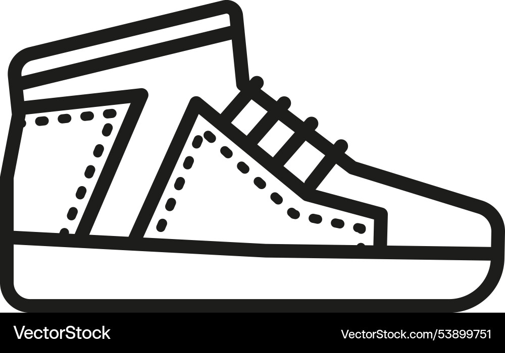 Sneaker Ikone Sportschuhe Fitness im Freien Sneaker Ikone Sportschuhe Fitness im Freien vektorbild