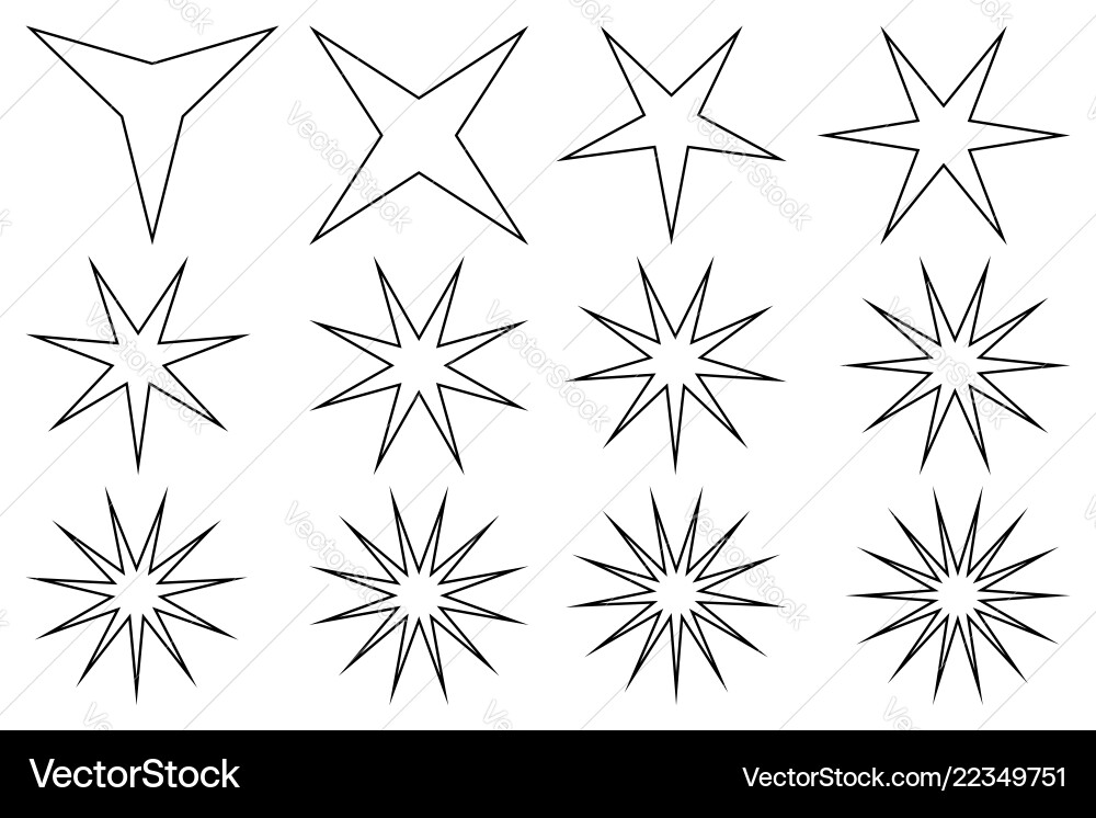Star - set Star - set vector image