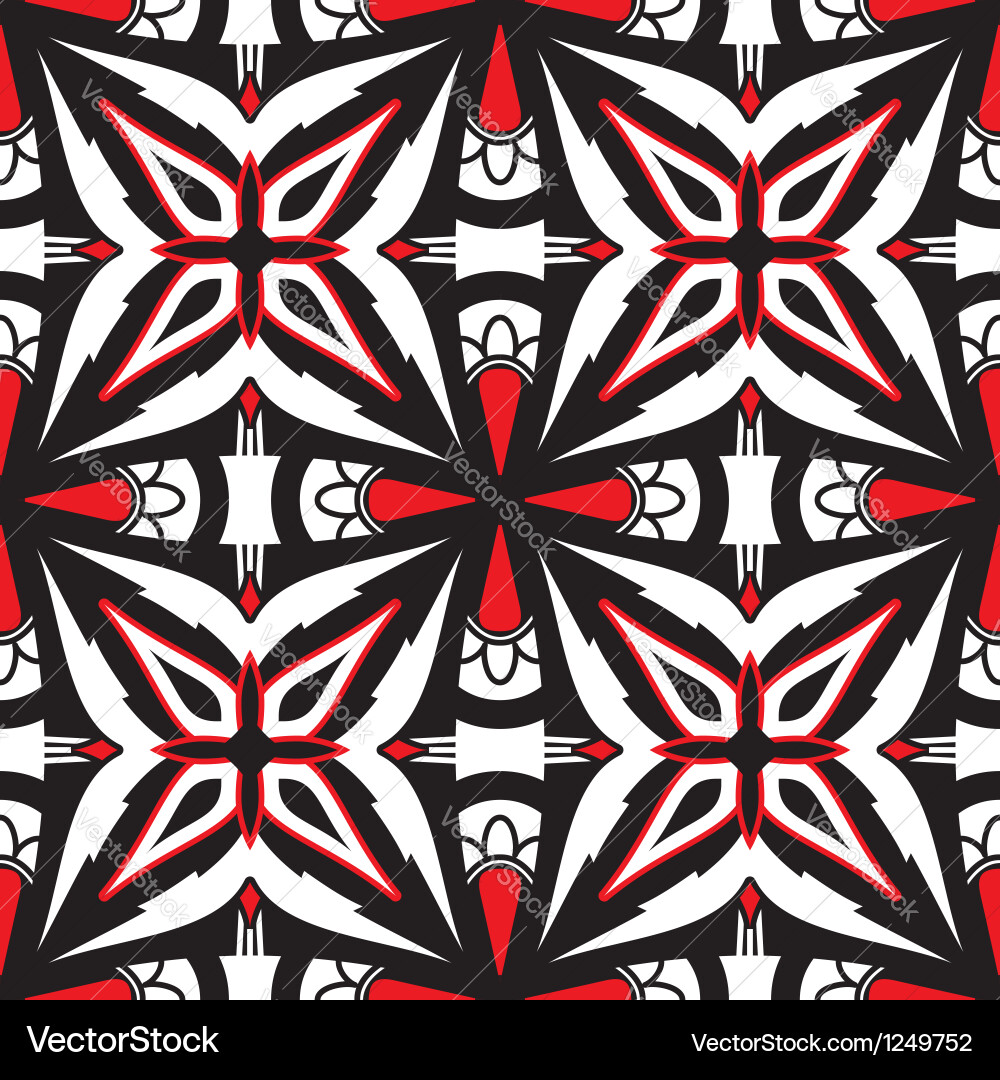 Geometric Tile Pattern Vector Image