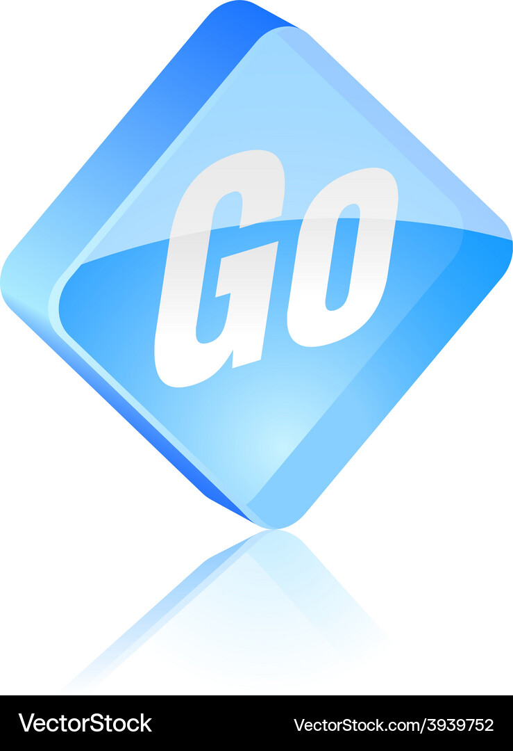 Go button Vector Image