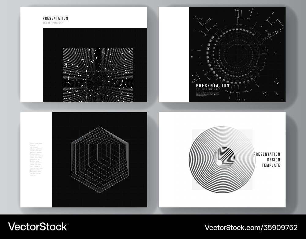 Layout presentation slides design Layout presentation slides design vector image