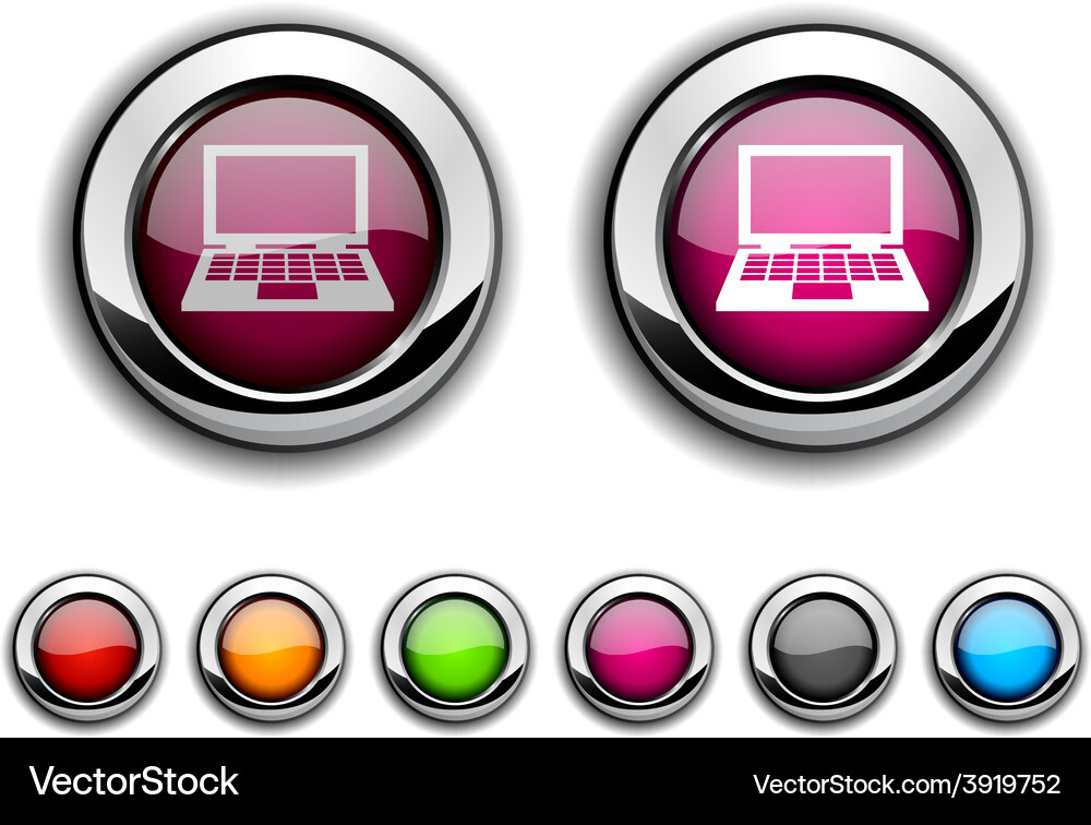 Notebook button Vector Image