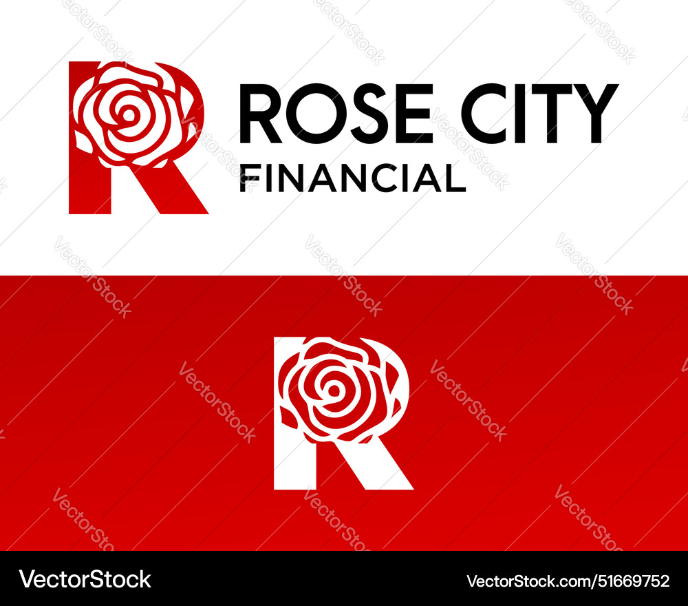 Rose logo Royalty Free Vector Image - VectorStock