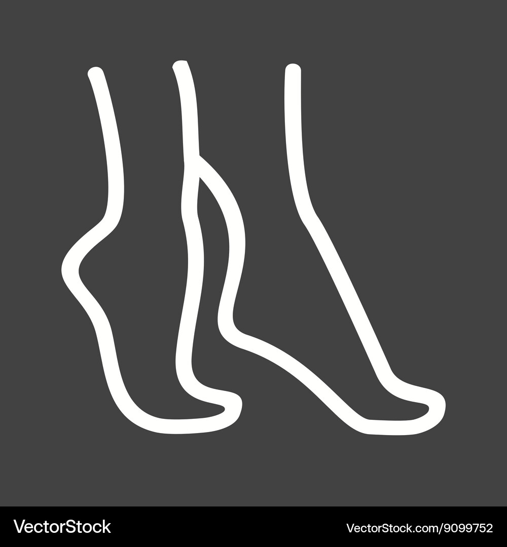Tip toe Vector Image