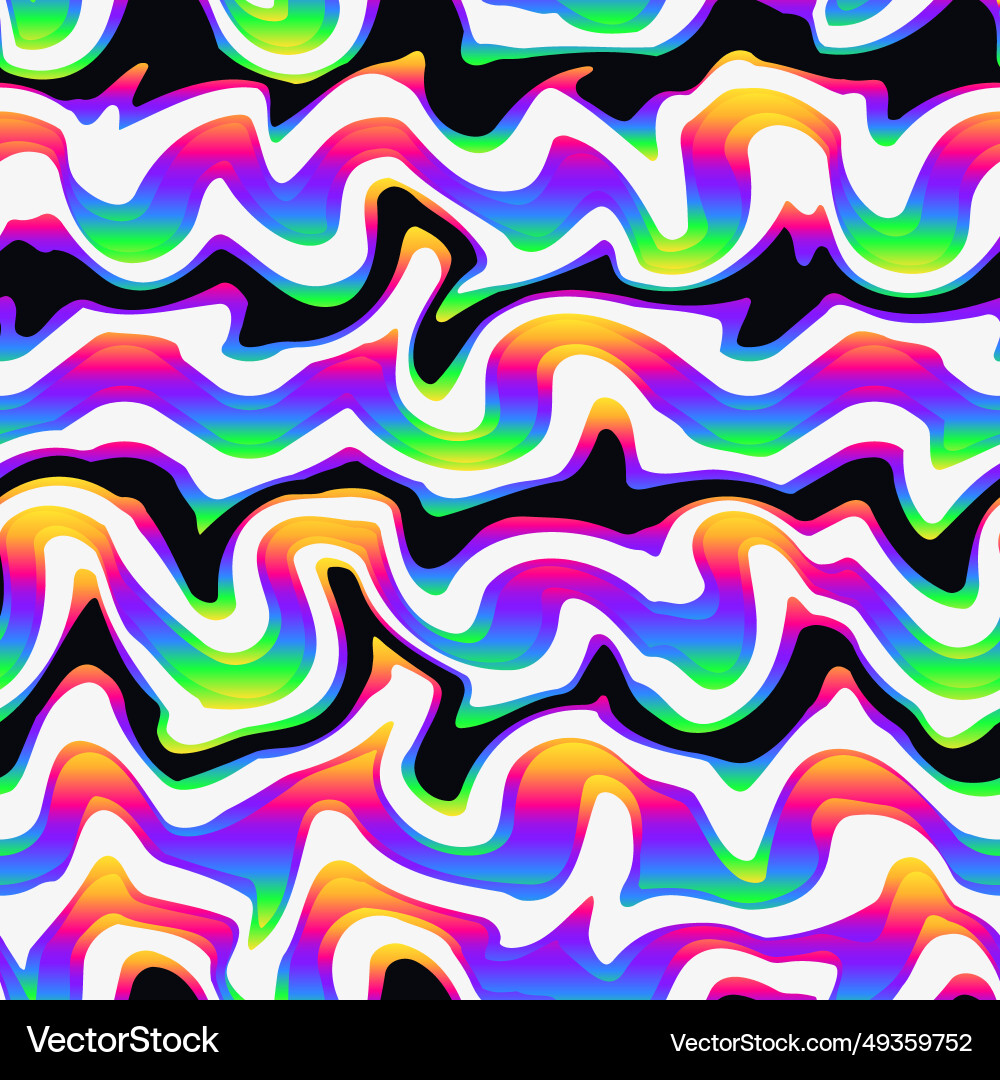 Wavy Spectrum Pattern vector image