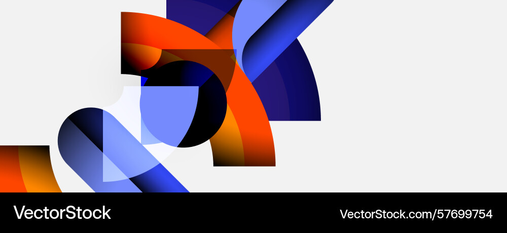 Abstract shapes overlap creating dynamic Abstract shapes overlap creating dynamic Vector Image