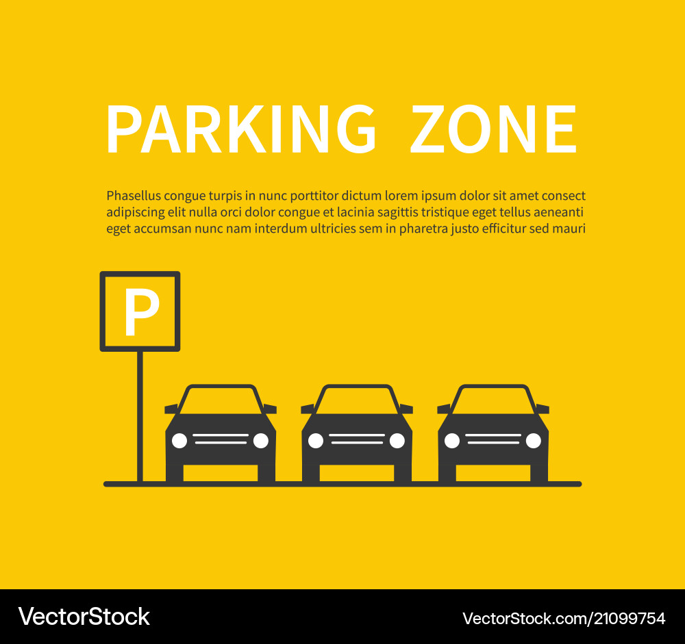 Parkplatz Schild mit Auto schwarz Silhouette Icons Parkplatz Schild mit Auto schwarz Silhouette Icons vektorbild