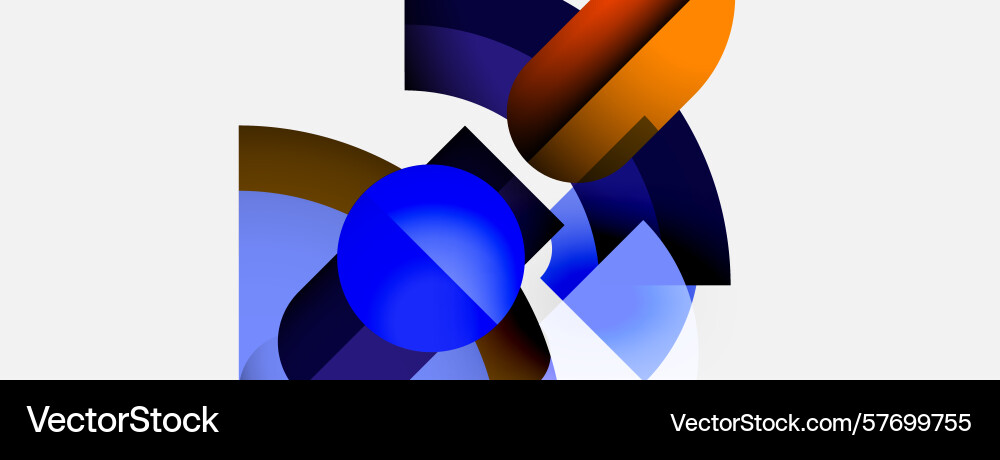 Abstract shapes overlap creating vibrant Abstract shapes overlap creating vibrant vector image