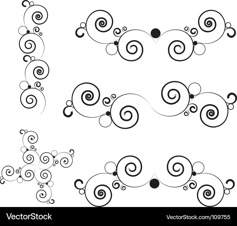 Curl design Vector Image