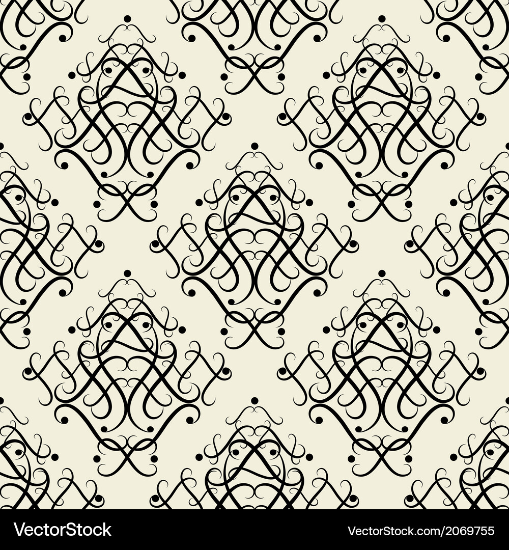 Damask pattern Vector Image