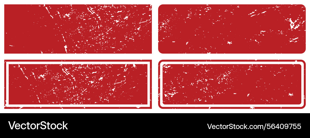 Grunge rubber stamp template set with copy space Vector Image