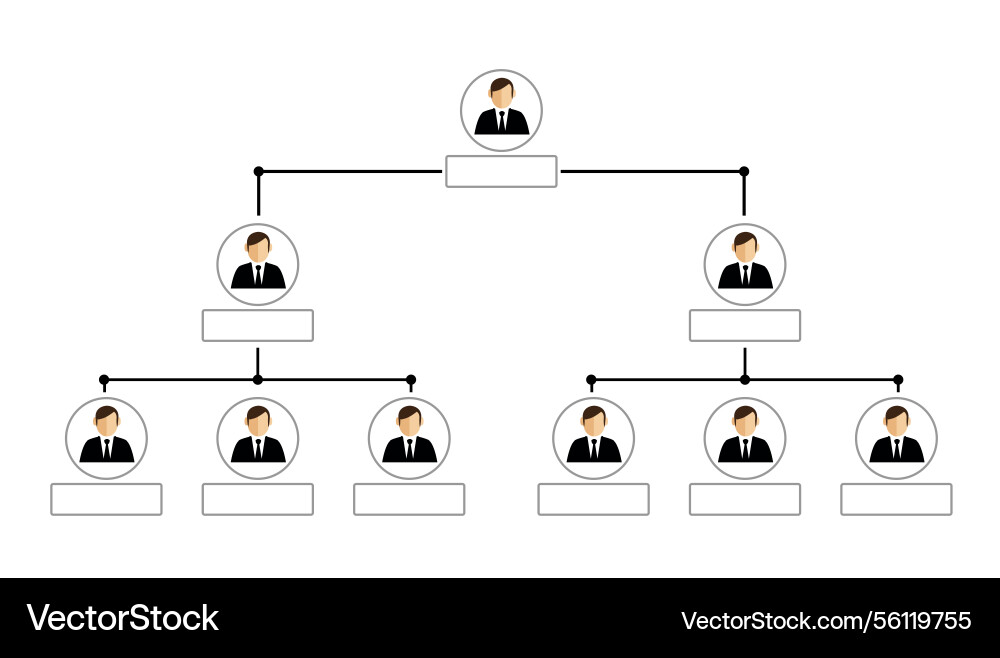 Organisationsdiagramm Infografiken mit Menschen-Ikone Organisationsdiagramm Infografiken mit Menschen-Ikone vektorbild