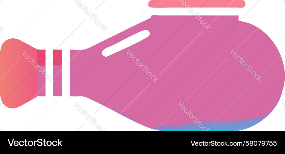 Romantic Elixir Flask with Heart Vector Image