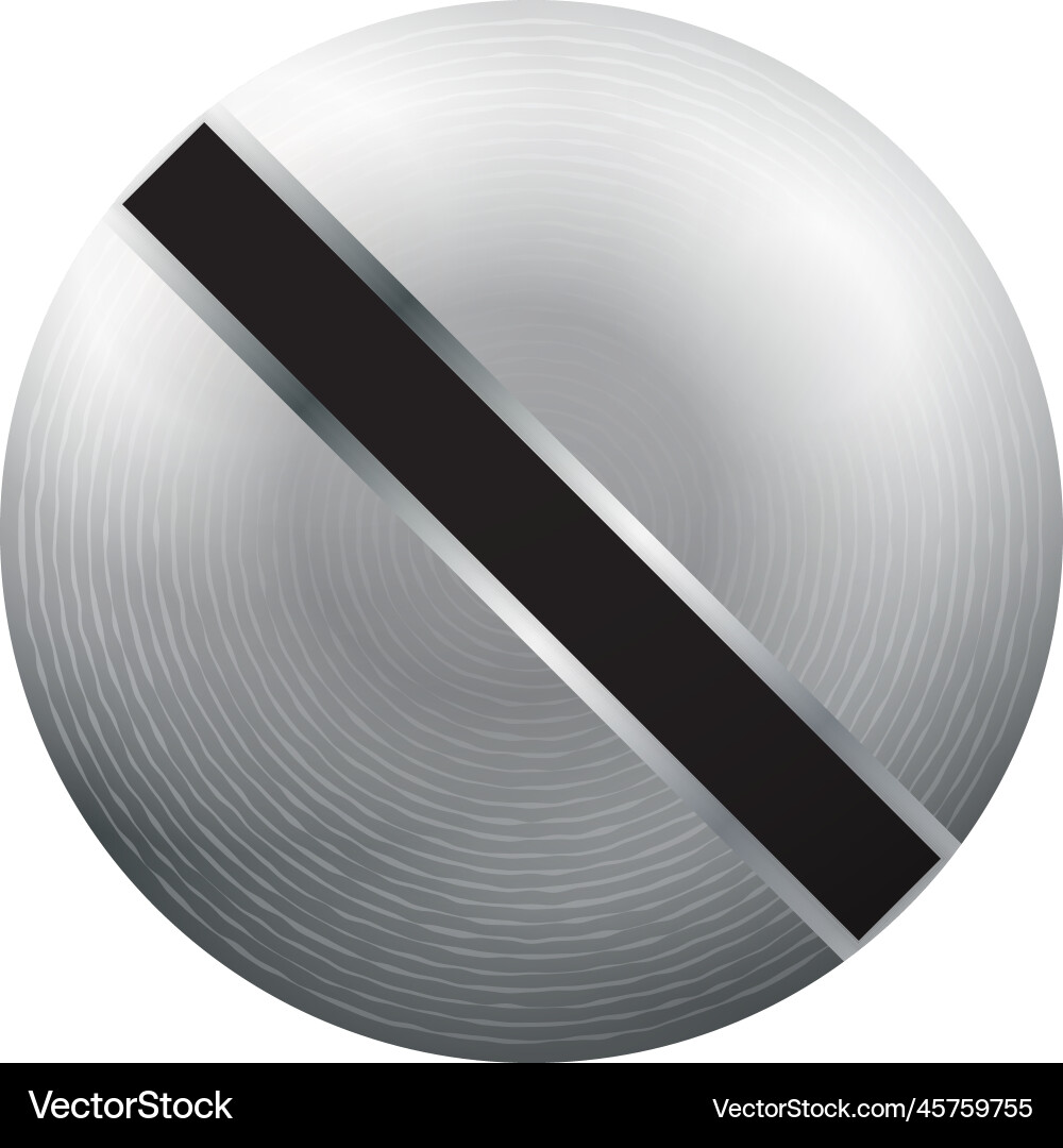 Slotted nail head composition Slotted nail head composition vector image