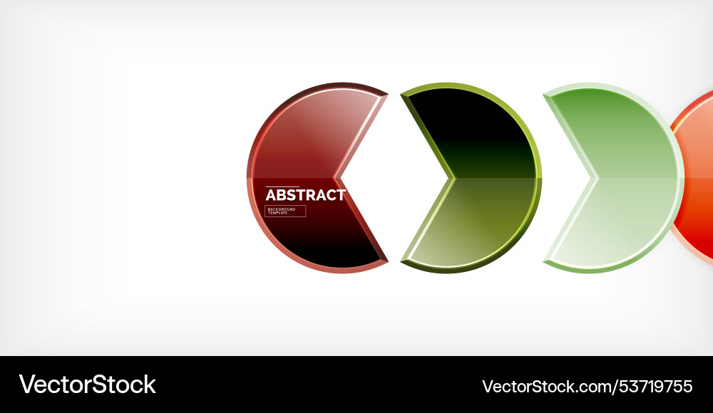 Trendy round shapes with triangular angle design Vector Image
