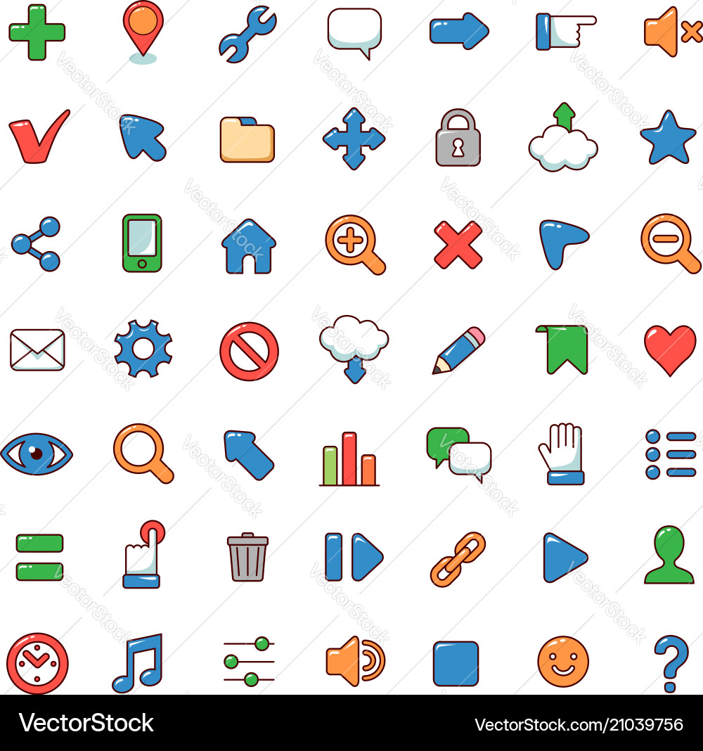 Abstract icons for web Abstract icons for web vector image